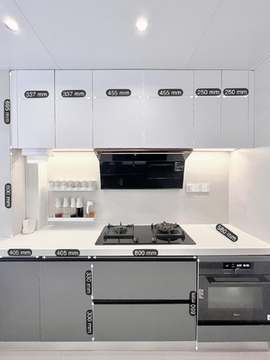 Modern Shaker Kitchen Cabinet Set with Soft Close Hinges