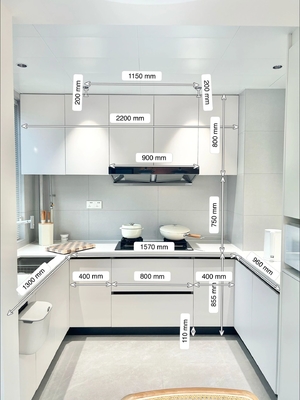Custom Matte Finish Anti-Scratch Kitchen Cabinets