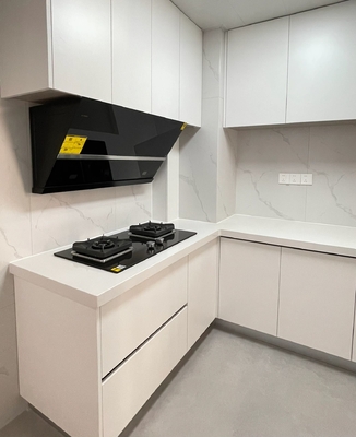 Painted Kitchen Cabinet Set For Effortless Maintenance for Apartment