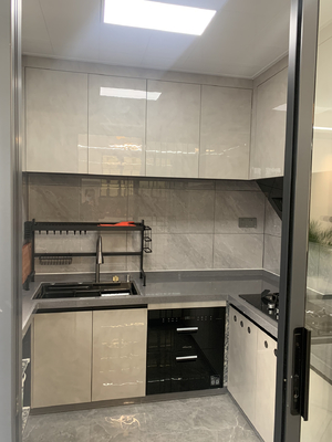 Painted Kitchen Cabinet Set For Effortless Maintenance for Apartment