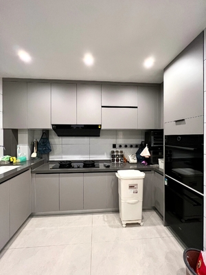 Painted Kitchen Cabinet Set For Effortless Maintenance for Apartment
