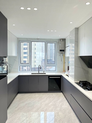 Melamine Finish Kitchen Cabinet with Particle Board Carcase