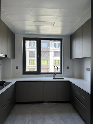 Melamine Finish Kitchen Cabinet with Particle Board Carcase