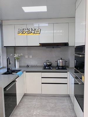 Custom Shaker Melamine Kitchen Cabinets Modular Modern Design