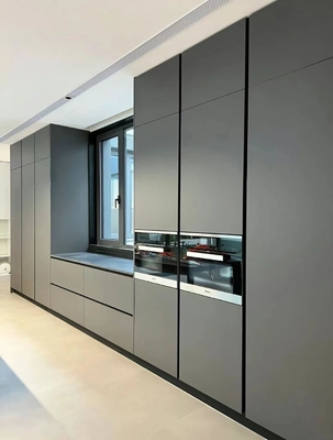 Modern Kitchen Cabinets with MDF Plywood Doors for Residence Hotel