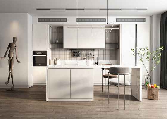 Modern Kitchen Cabinet with Melamine or Plywood Carcase