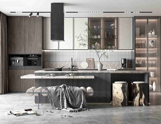 Modern Kitchen Cabinet with Anti-Scratch Textured Surface