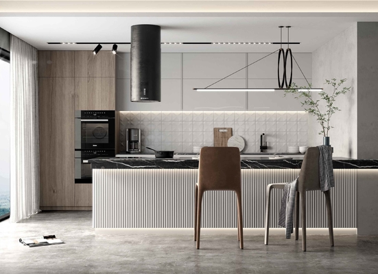 Modern Kitchen Cabinet with Anti-Scratch Textured Surface