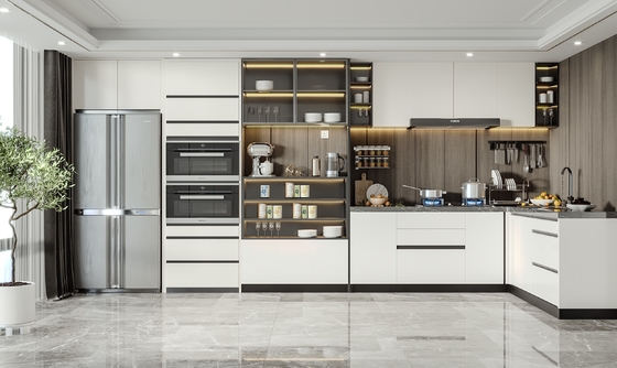Residence/Apartment/Hotel Water Proof Cabinet Melamine Kitchen Cabinet