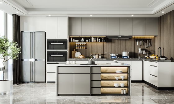 Residence/Apartment/Hotel Water Proof Cabinet Melamine Kitchen Cabinet