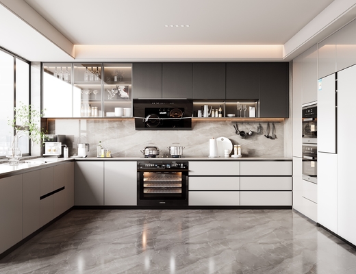 Wood Kitchen Cabinets Modern Cupboard Cabinet Custom Cabinetry Manufacturing