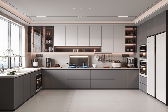 Custom Manufacturers Apartment Kitchen Cabinets Kitchenette Cupboard Hotel