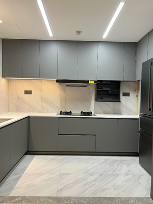 Custom American Style Kitchen Cabinet with Island Plywood