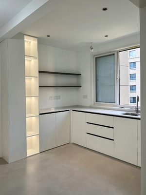 Custom Modular Kitchen Cabinet with Quartz Granite Marble Countertop