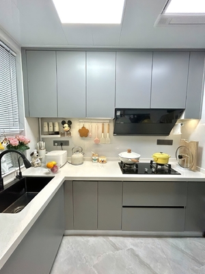 White Oak Kitchen Island Cabinet with Customizable Color