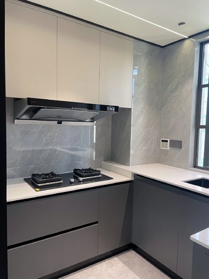 Modern Kitchen Cabinet with Customized Countertops and Cupboards
