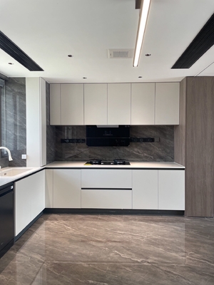 Vintage Style Smart Kitchen Cabinet with Marble Countertop