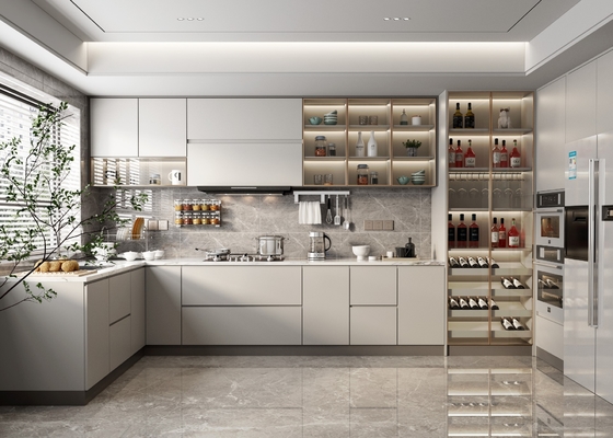 Guangzhou Small Kitchen Design Philippines Custom Kitchen Cabinet For Home
