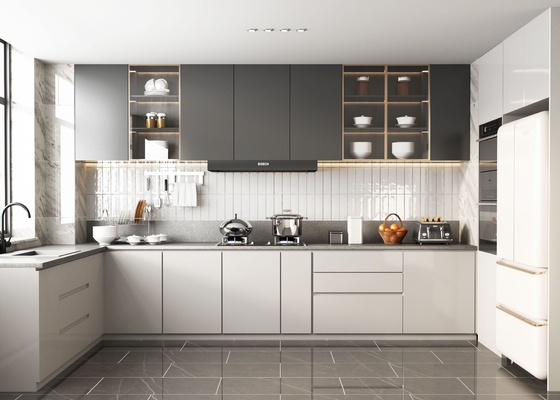Modern Acrylic Kitchen Cabinet for Apartments and Hotels