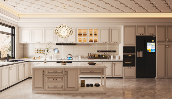 Modern Kitchen Cabinet with Granite Countertop Custom Design
