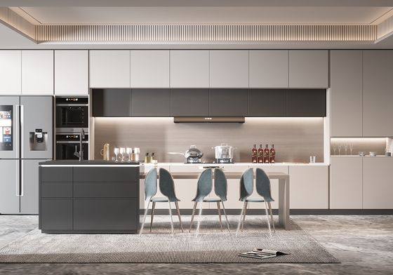Modern Kitchen Cabinet with Customized Color and Durable Materials