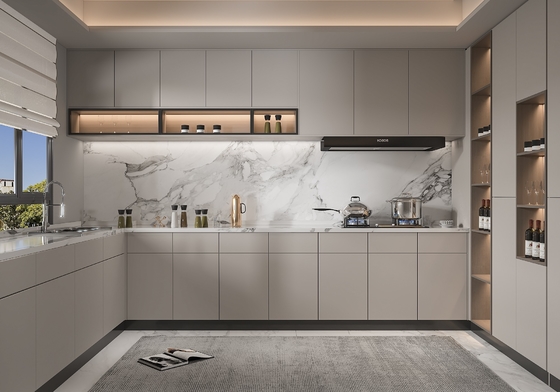 Modular Kitchen Cabinet with Drawer Basket for Residence Hotel