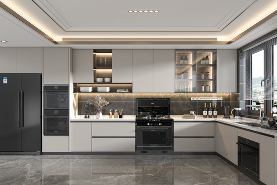 Modular Kitchen Cabinet with Drawer Basket for Residence Hotel