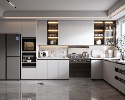 Modular Mini Kitchenette Cabinet with Counter Bar