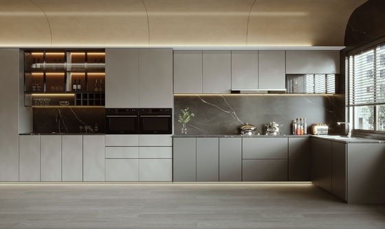 Modular Mini Kitchenette Cabinet with Counter Bar