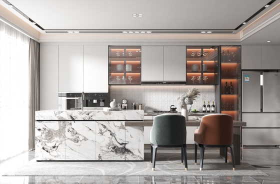 Modular Kitchen Cabinet with Drawer Sink for Modern Homes