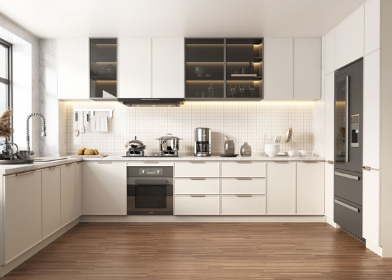 Modern Kitchen Cabinet Custom Wooden Modular Design
