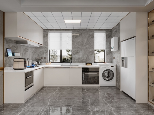 Modern Kitchen Cabinet Custom Wooden Modular Design