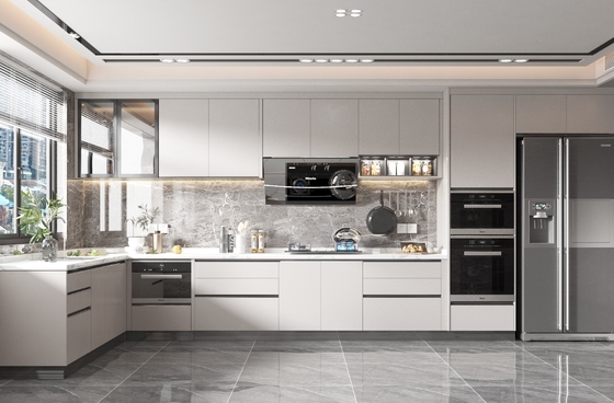 Modular Kitchen Cabinets MDF Plywood Customizable Design