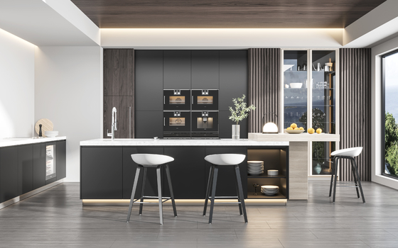 Custom Modular Kitchen Cabinets with Modern Finishes