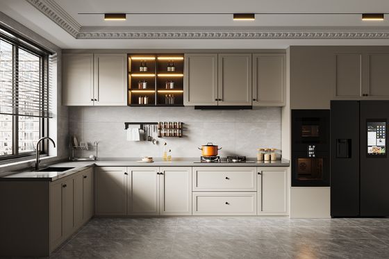 Modern Italian White Lacquer Kitchen Cabinets For Home Furniture Closet Storage