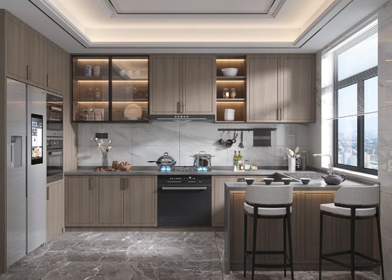 Modern AestheticCabinets With Strong Space Sense & Durability For Kitchen