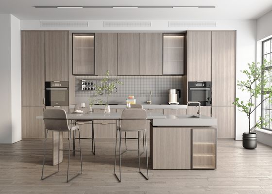 American Style Frameless Kitchen Cabinets Modern Style Custom Flat Pack