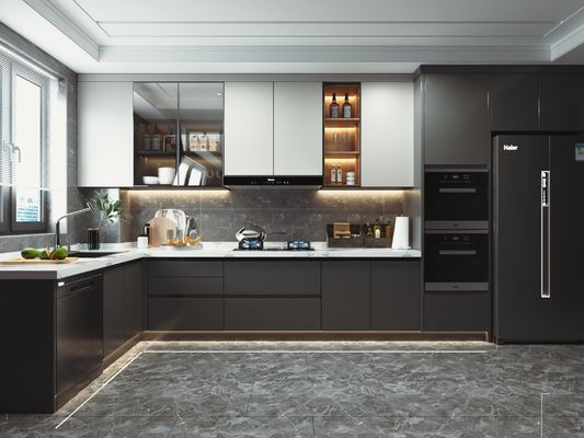 American Style Frameless Kitchen Cabinets Modern Style Custom Flat Pack