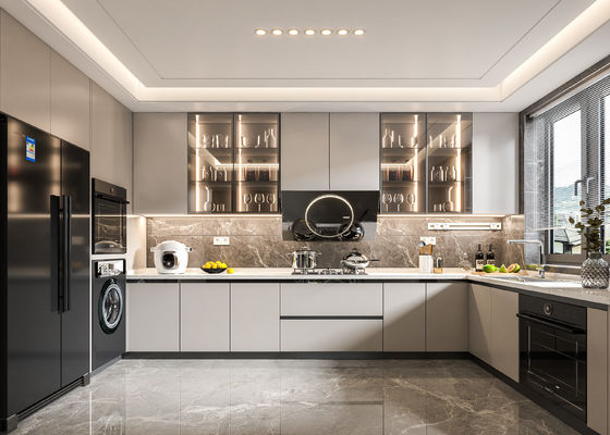American Style Frameless Kitchen Cabinets Modern Style Custom Flat Pack