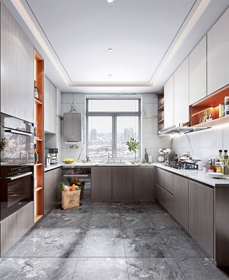 MDF Door Custom Kitchen Furniture Cabinets White Kitchen Storage Pantry Cabinet