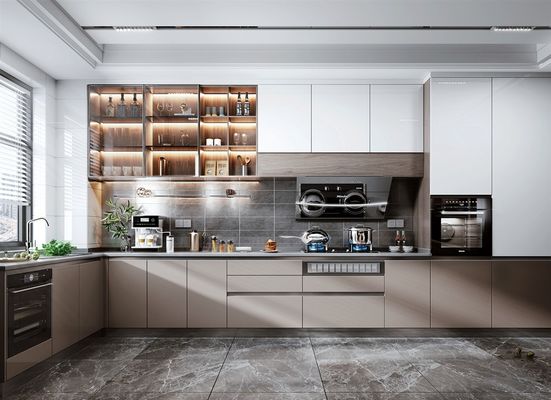 Modern Wood Kitchen Cabinets Custom Island Simple Design Kitchen Furniture