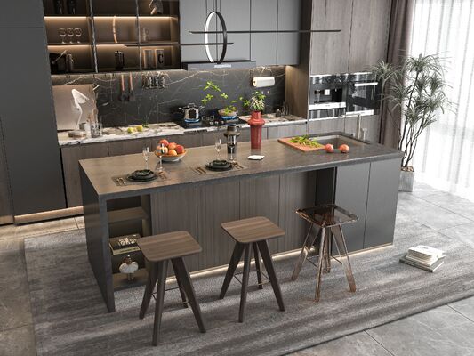 Villa Project Modern Style Furniture Design  Kitchen Cabinets Sets for Indoor