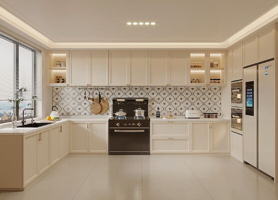 Other Hardware Modern Kitchen Cabinet Acrylic Door Panel Surface Treatment Bathroom Vanities Innovative Space Management