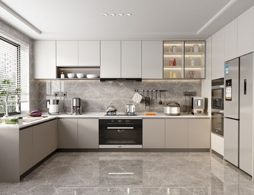 Other Hardware Modern Kitchen Cabinet Acrylic Door Panel Surface Treatment Bathroom Vanities Innovative Space Management